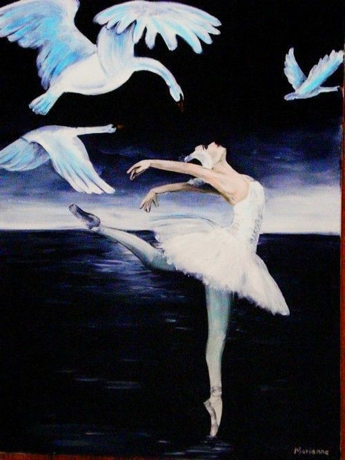 Danseuse Du Lac Des Cygnes